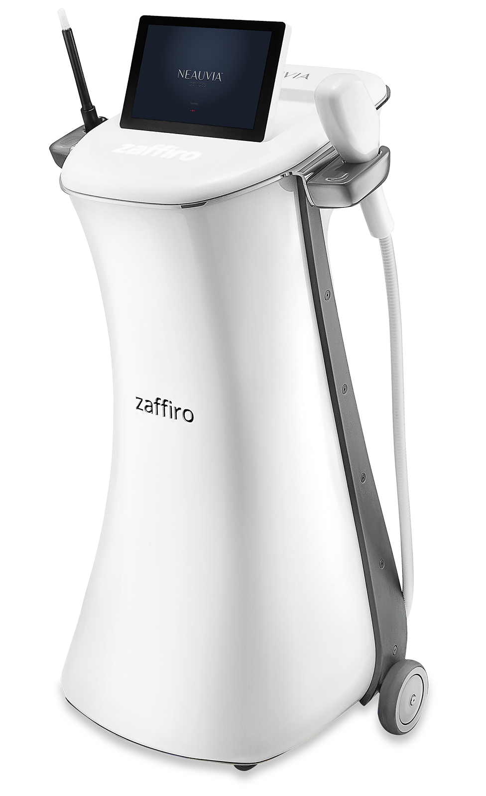 ZAFFIRO is an innovative medical device that combines hydro-exfoliation and near-infrared thermo-lifting to brighten and tighten the skin